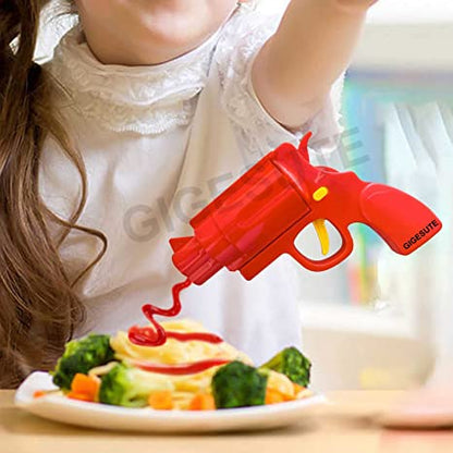 Kitchen Restaurant Condiment Dispenser Bottle, Ketchup Mustard Spice Gun from Odditygadget at $19.97