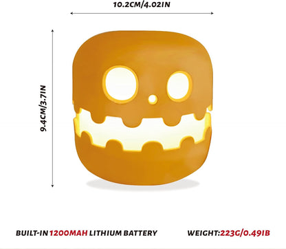 Pumpkin Jack O Lantern Rechargeable Night Light