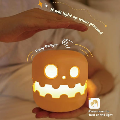 Pumpkin Jack O Lantern Rechargeable Night Light