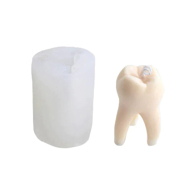 Artistic DIY Tooth Shape Unique Candle Mold from Odditygadget at $21.47