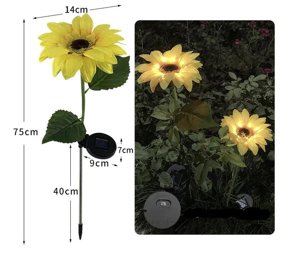 Sunflower Waterproof Solar Led Garden Lights from Odditygadget at $14.97