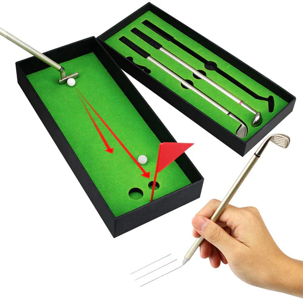 Golfing Calligraphy Pen Mini Game Set from Odditygadget at $24.97