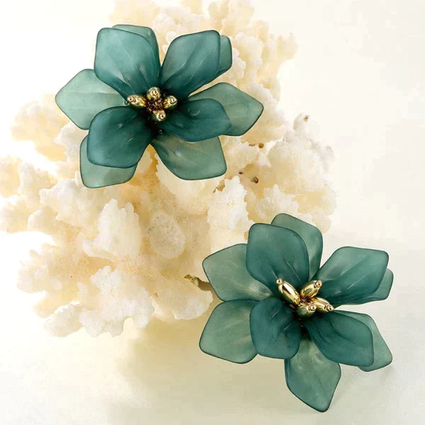 Acrylic Flower Earrings for Earthy Vibes from Odditygadget at $11.47