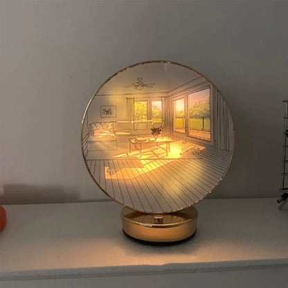 Creative Artistic Orb Painting Table Lamp from Odditygadget at $29.97