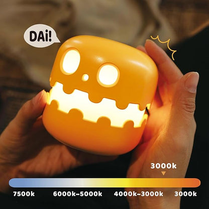 Pumpkin Jack O Lantern Rechargeable Night Light