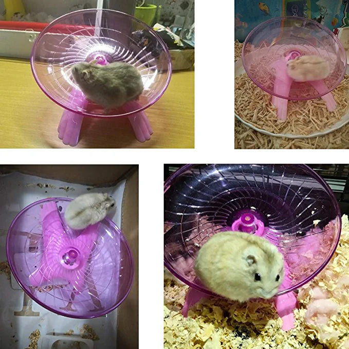 Hamster Flying Saucer Silent Running Exercise Wheel from Odditygadget at $12.97