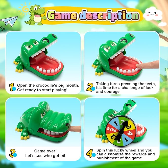 Upgraded Crocodile Toys Dentist Game for Kids