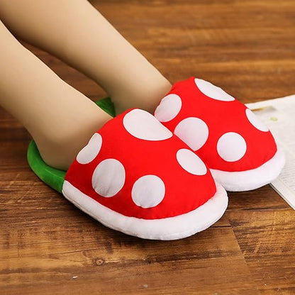 Plants Plush Slippers Loafer with Pipe Pot Holder