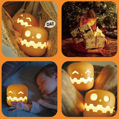 Pumpkin Jack O Lantern Rechargeable Night Light