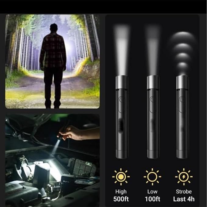 3-in-1 Powerful Flashlight with Arc Lighter and Door Alarm at $34.97 from Odditygadget