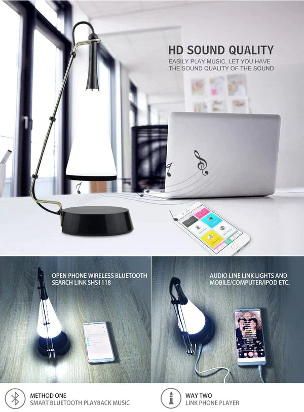 Touch Sensor Bluetooth Speaker Led Table Lamp from Odditygadget at $34.97