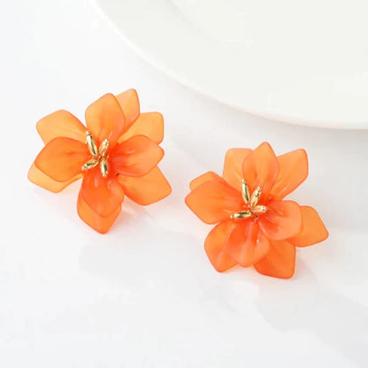 Acrylic Flower Earrings for Earthy Vibes from Odditygadget at $11.47