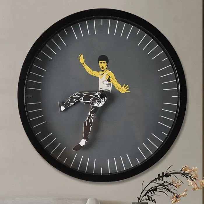 Kung Fu Wall Clock Chinese Bruce Lee Personality from Odditygadget at $29.97