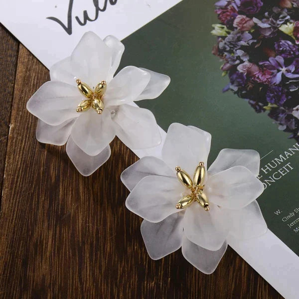 Acrylic Flower Earrings for Earthy Vibes from Odditygadget at $11.47