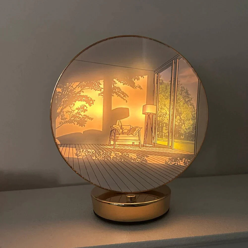 Creative Artistic Orb Painting Table Lamp from Odditygadget at $29.97