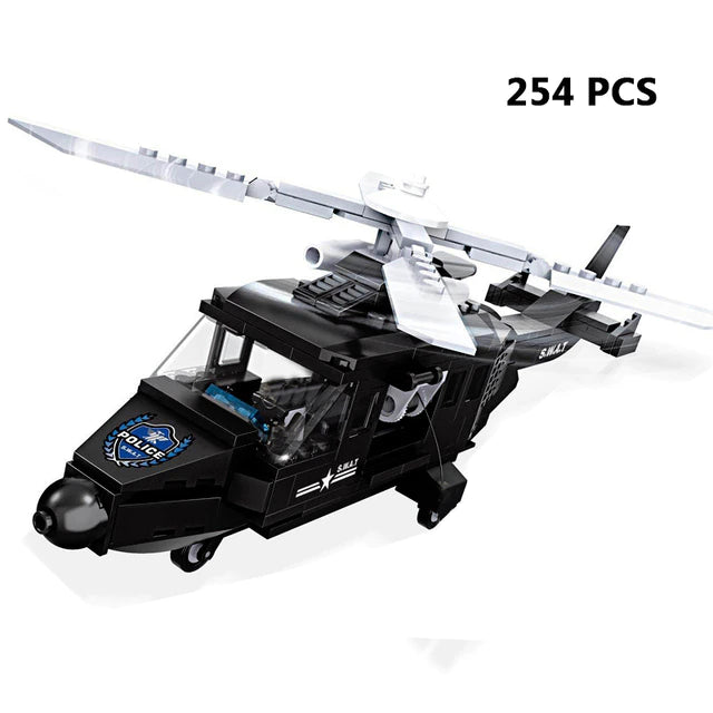 Police Building Blocks SWAT Team Helicopters Trucks from Odditygadget at $21.47