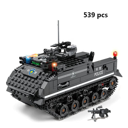 Police Building Blocks SWAT Team Helicopters Trucks from Odditygadget at $28.47