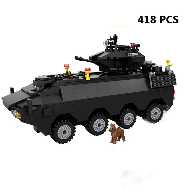 Police Building Blocks SWAT Team Helicopters Trucks from Odditygadget at $28.47