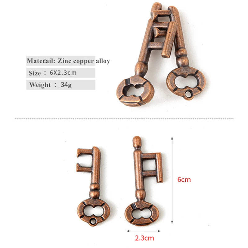 Unlock Interlocking Puzzle Metal Hole Lock key from Odditygadget at $9.97