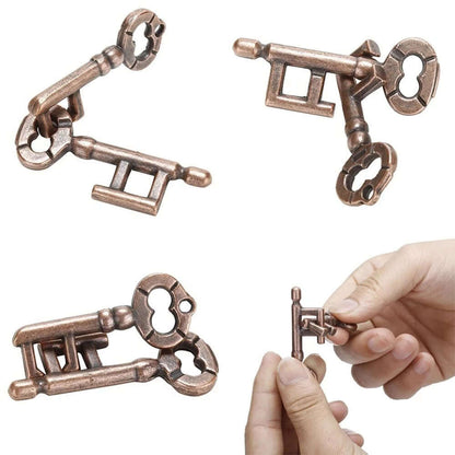 Unlock Interlocking Puzzle Metal Hole Lock key from Odditygadget at $9.97