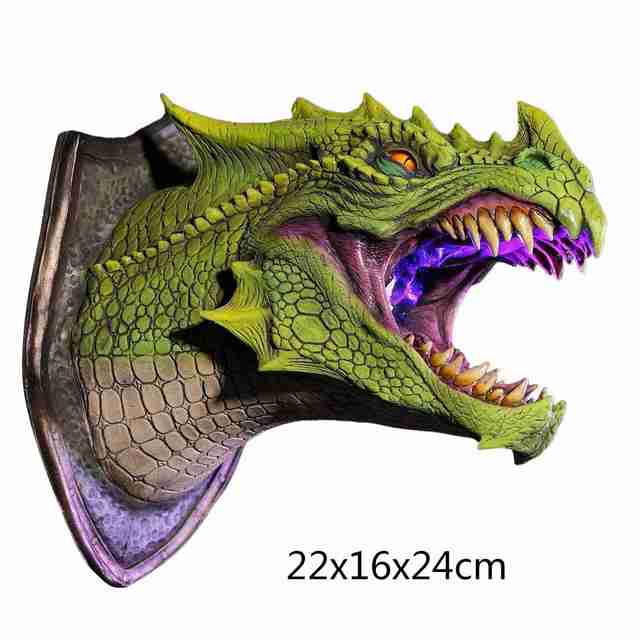 Dragon Legends Prop 3d Wall Mounted Dinosaur Smoke Light Wall from Odditygadget at $49.97