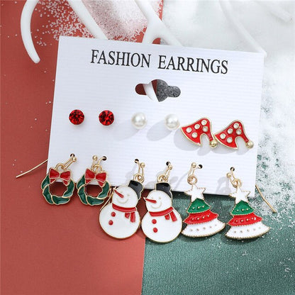 Christmas Drop Earrings Set for Women Santa Claus from Odditygadget at $14.99