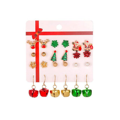 Christmas Drop Earrings Set for Women Santa Claus from Odditygadget at $14.99