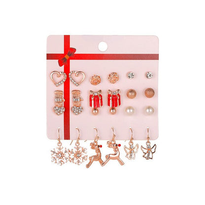 Christmas Drop Earrings Set for Women Santa Claus from Odditygadget at $14.99