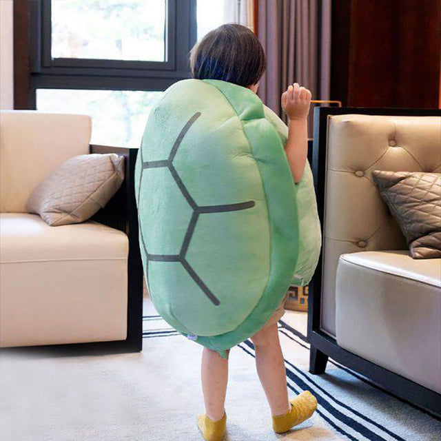 Wearable Funny Turtle Shell Plush Pillow from Odditygadget at $38.97