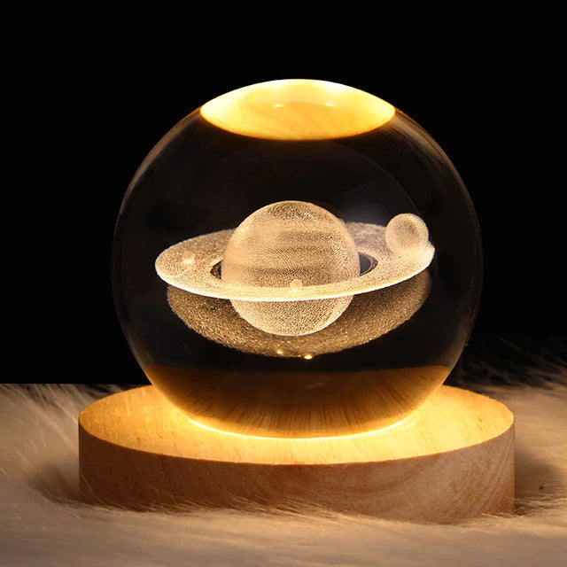 Glowing Planetary Galaxy Astronaut Crystal Ball Night Lights from Odditygadget at $28.98