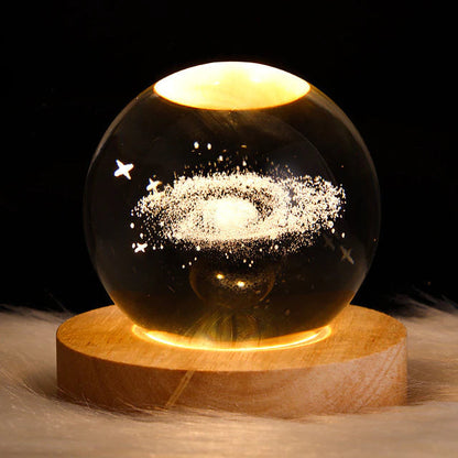 Glowing Planetary Galaxy Astronaut Crystal Ball Night Lights from Odditygadget at $28.98