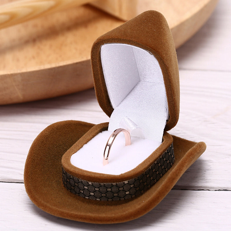 Creative Cowboy Hat Shape Rings Box from Odditygadget at $9.97