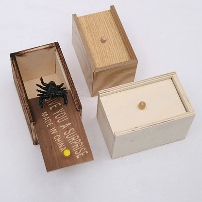 Spider Funny Scare Box Wooden from Odditygadget at $14.97