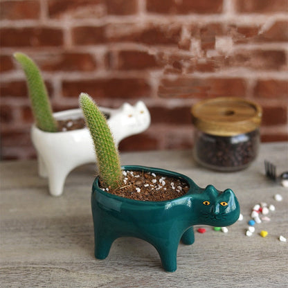 Cat Ceramic Pot from Odditygadget at $16.97