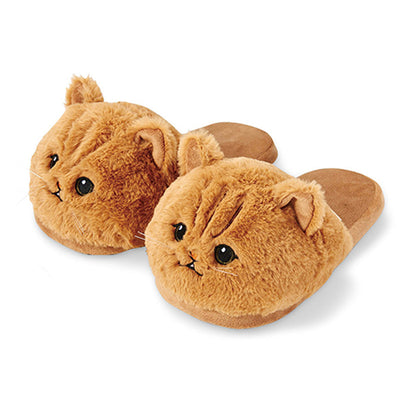 Unisex New Cotton Slippers Cute Cat face Fluffy Fur Slippers from Odditygadget at $29.99