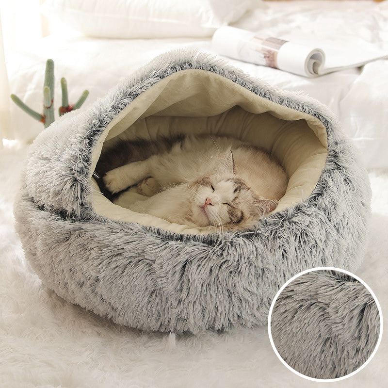 Pet Round Plush Bed from Odditygadget at $32.47