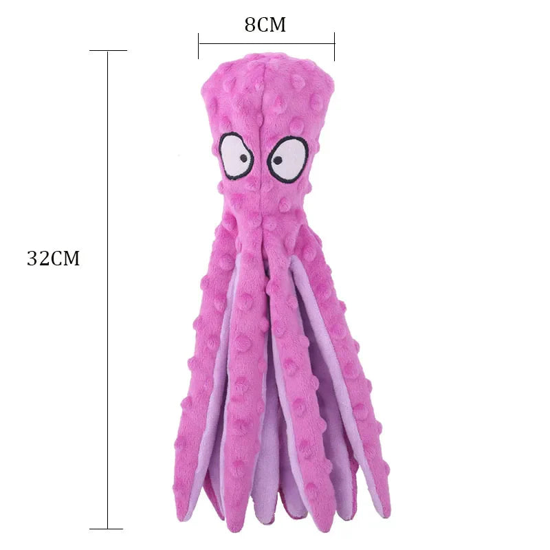 Octopus Squeaky Dog Toys for Teething Soft Durable from Odditygadget at $12.97