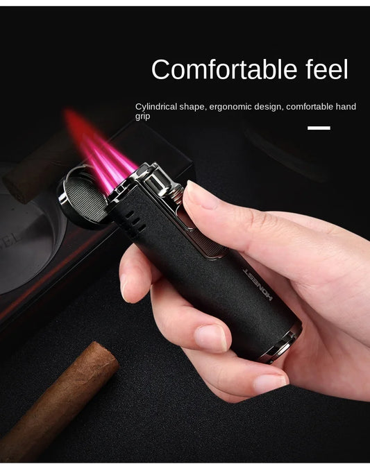 Cylindrical Metal Windproof Gas Lighter Red Flame from Odditygadget at $32.97