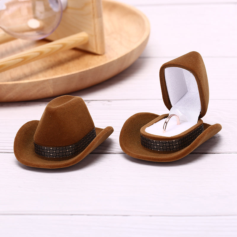 Creative Cowboy Hat Shape Rings Box from Odditygadget at $9.97