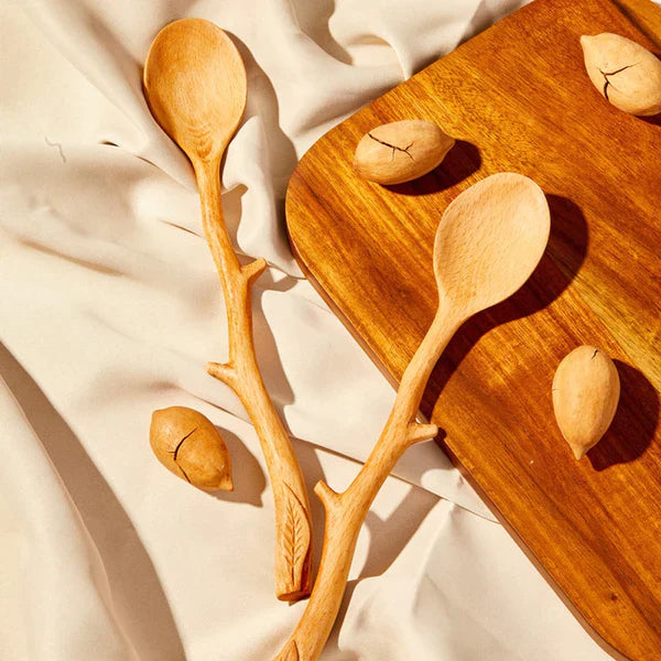 BRANCH SHAPED WOODEN SPOONS from Odditygadget at $11.47