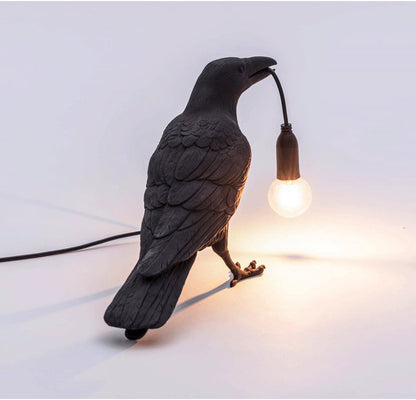 Crow Wall & Raven Table Lamps with Brightness Adjustable Edison Bulb from Odditygadget at $42.95