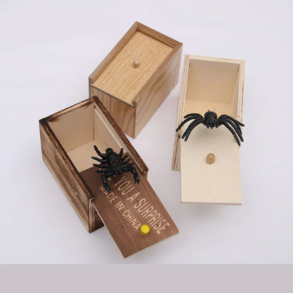 Spider Funny Scare Box Wooden from Odditygadget at $14.97