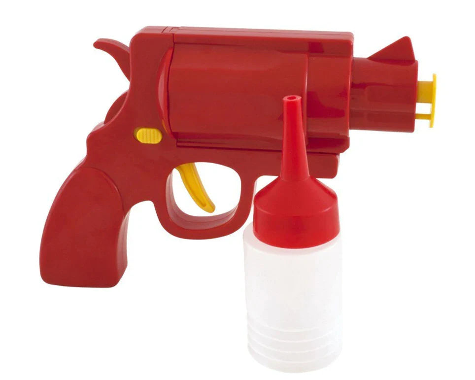 Kitchen Restaurant Condiment Dispenser Bottle, Ketchup Mustard Spice Gun from Odditygadget at $19.97