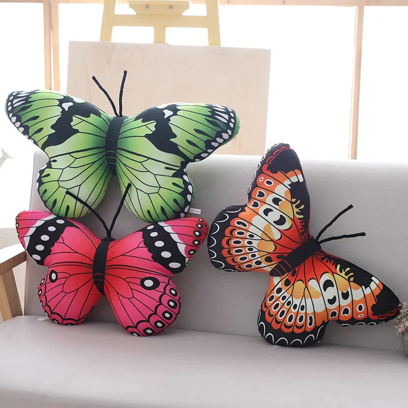 Colorful Butterfly Plush Pillow Sofa Cushion from Odditygadget at $20.98