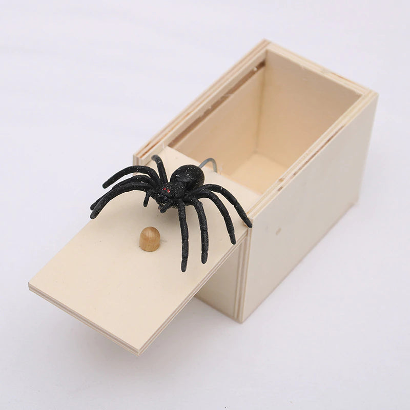 Spider Funny Scare Box Wooden from Odditygadget at $14.97