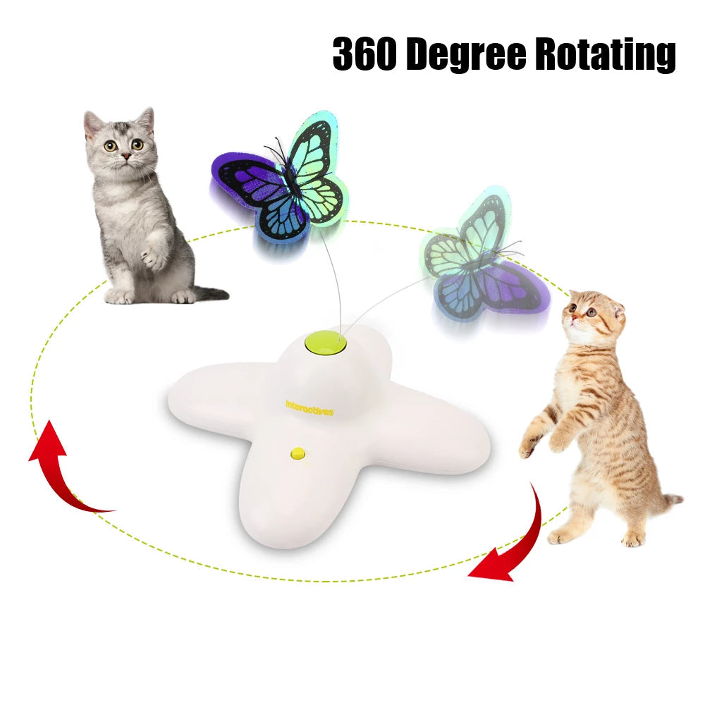 Interactive Flutter Bug Cat Toy 360 from Odditygadget at $34.47