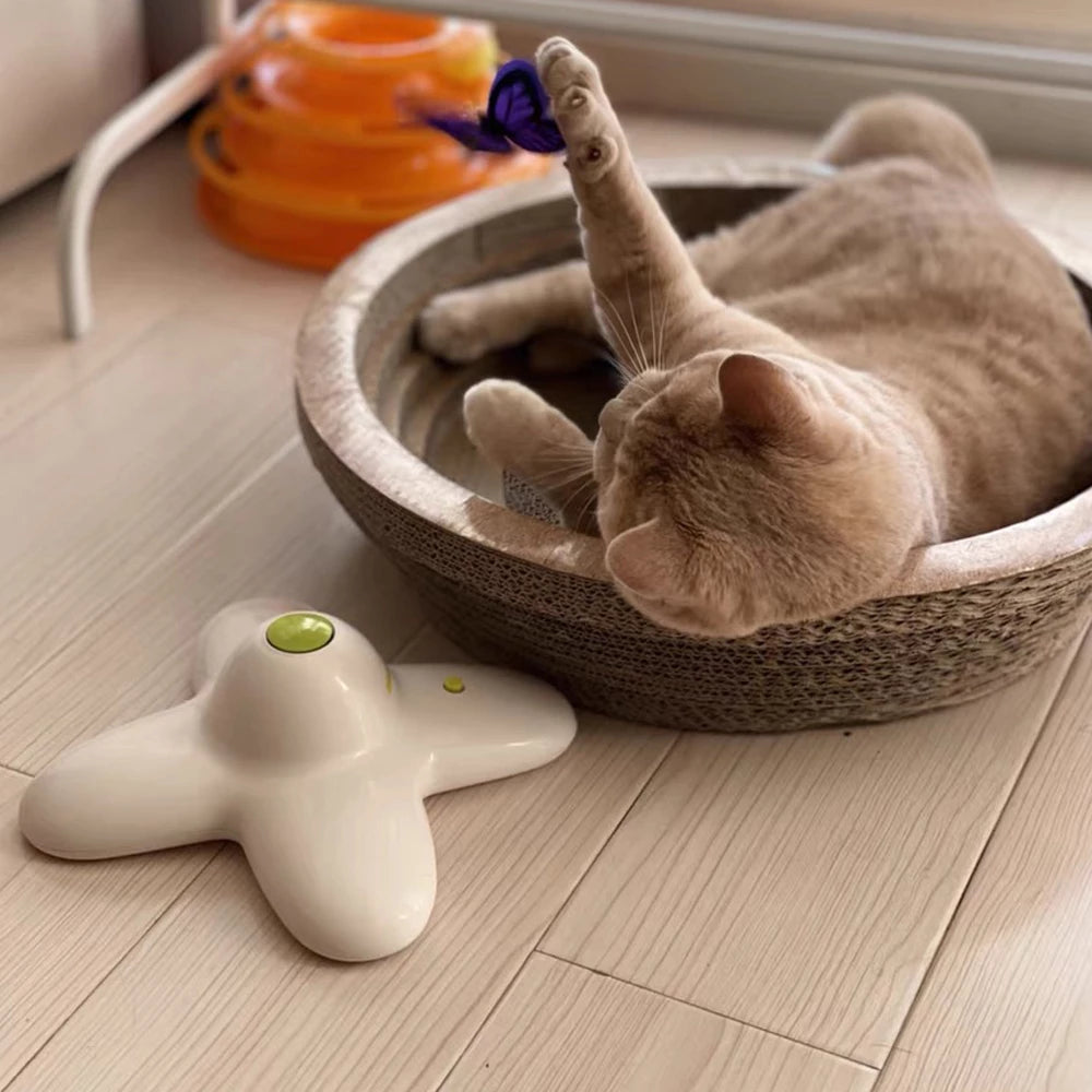 Interactive Flutter Bug Cat Toy 360 from Odditygadget at $34.47