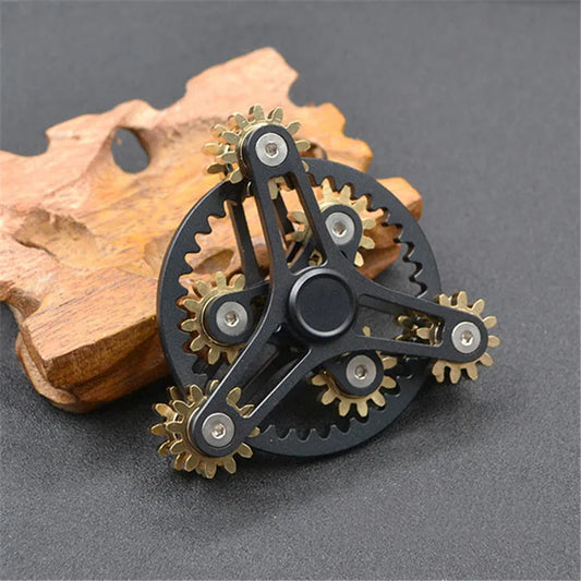 Gear Hand Spinner Copper Nine Teeth Linkage Fidget Spinner from Odditygadget at $38.97