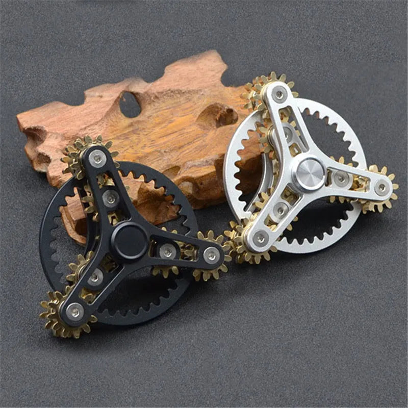 Gear Hand Spinner Copper Nine Teeth Linkage Fidget Spinner from Odditygadget at $38.97