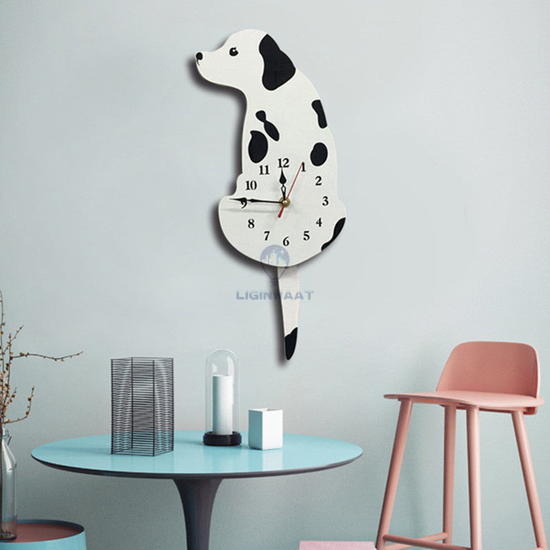 Nordic Cat Wagging Tail Wall Clock from Odditygadget at $34.97